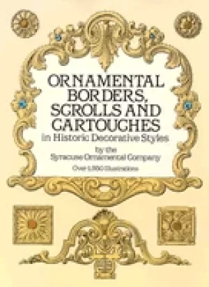 Image of ornamental borders scrolls and cartouches in historic decorative styles