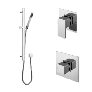 Image of Nuie 1 Outlet Bundle Windon Shower Hose - Chrome