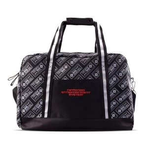 image of Nintendo - NES Overnight Bag - Black/Grey