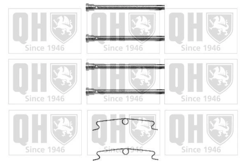 Image of QUINTON HAZELL Brake pad fitting kit QUINTON HAZELL BFK747