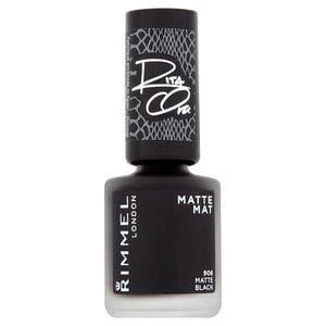 image of Rimmel 60 Secs Rita SOB Nail Polish 905 Black Matte Black