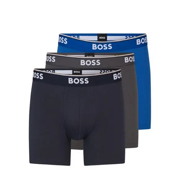 Image of Boss 3 Pack Boxer Shorts - Blue XL
