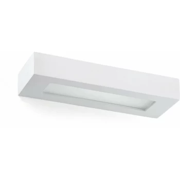 Faro Olaf - 2 Light Up & Down Wall Light White Plaster, E14