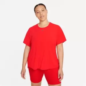 image of Nike One Luxe Short Sleeve Top Womens - Red