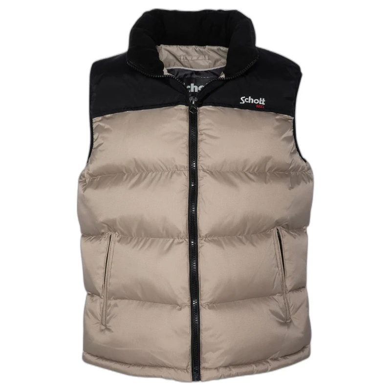 Image of Schott Sleeveless Puffer Jacket Schott UtahV Blanc Male M