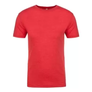 Image of Next Level Mens Tri-Blend Crew Neck T-Shirt (XL) (Vintage Red)