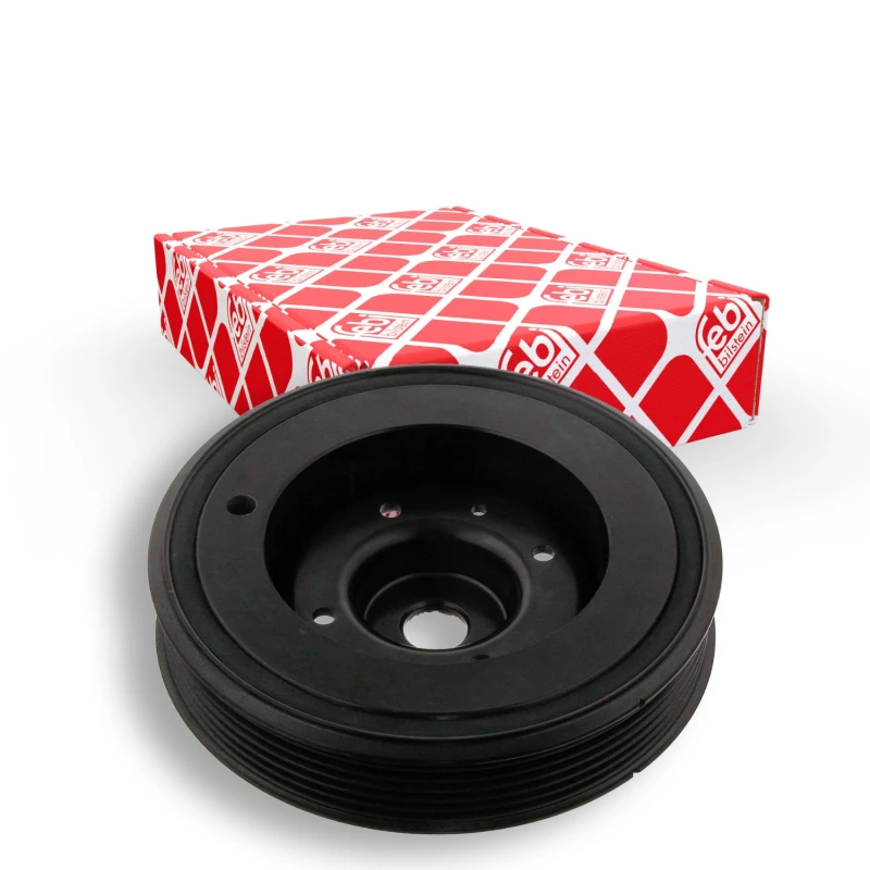 Image of FEBI BILSTEIN Crankshaft Pulley Ø: 143mm 32195 Belt Pulley, crankshaft VW,AUDI,SKODA,Golf V Schragheck (1K1),Golf VII Schragheck (5G1, BQ1, BE1, BE2)