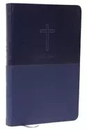 Image of nkjv value thinline bible leathersoft blue red letter comfort print holy bi