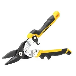 image of Stanley Tools FatMax Yellow Ergo Aviation Snips Straight Cut 250mm (10in)