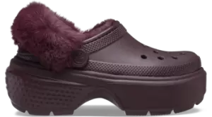 Image of Crocs Stomp Lined Clogs Unisex Dark Cherry W4/M3