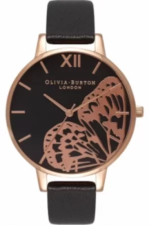 Image of Ladies Olivia Burton Animal Motif Butterfly Wing Watch OB16AM97