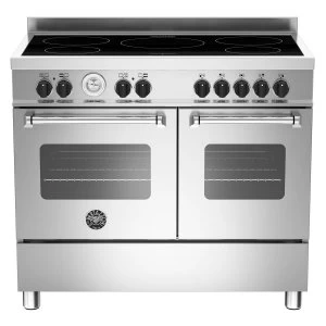 Image of Bertazzoni MAS100-5I-MFE-D-XE Master Series 100cm Electric Induction Range Cooker - Stainless Steel