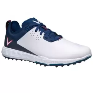 Image of Callaway 2022 Mens NITRO PRO Golf Shoes WHITE/NAVY/RED UK11