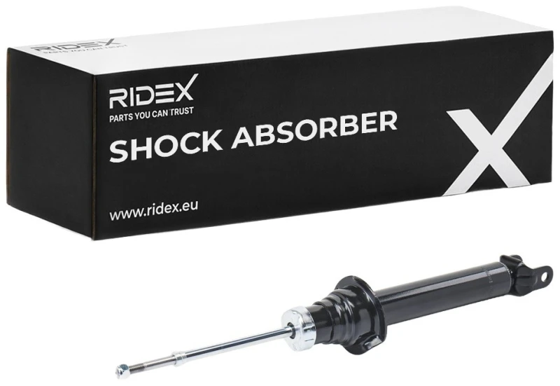 Image of RIDEX 854S1450 Shock absorber Front Axle, Gas Pressure, Monotube, Spring-bearing Damper, Bottom Fork Shock Absorber (854)