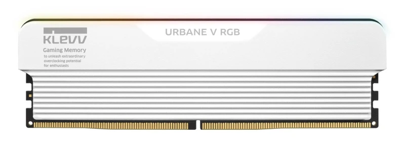 Image of KLEVV URBANE V RGB 32GB (2 x 16GB) DDR5 6000MT/s CL28 Desktop Memory Kit - White - KD5AGUA80-60B280M