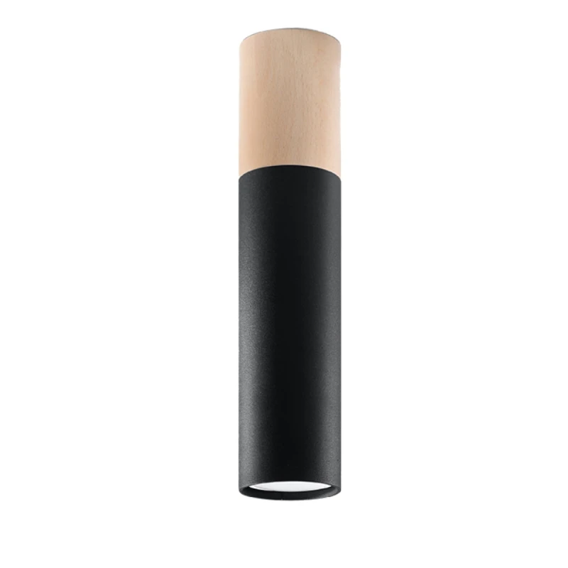 Image of Sollux Lighting Ceiling lamp steel, wood Pablo modern Design GU10