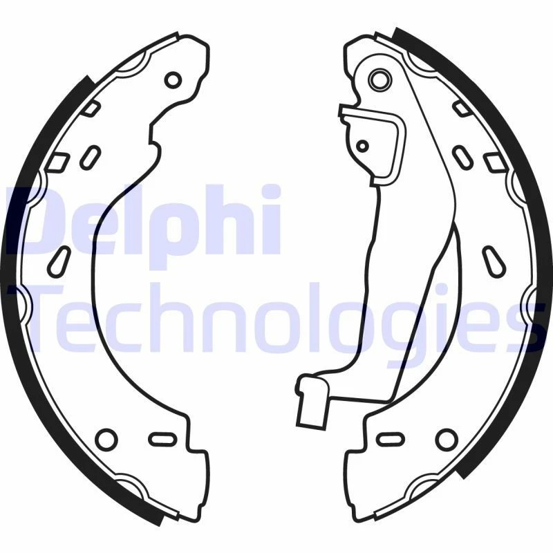 Image of DELPHI Brake Shoe Set DELPHI LS1910