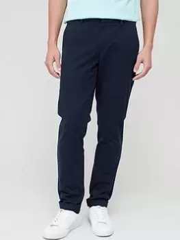Image of BOSS Kaito1 Slim Fit Chino - Dark Blue, Dark Blue, Size 52=Uk36In, Inside Leg Regular, Men