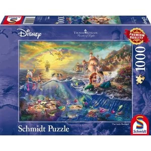 image of Thomas Kinkade Disney The Little Mermaid 1000 Piece Jigsaw Puzzle