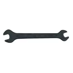 image of Metric Open Ended Spanner, Double End, Vanadium Steel, 13mm x 15mm - Kennedy