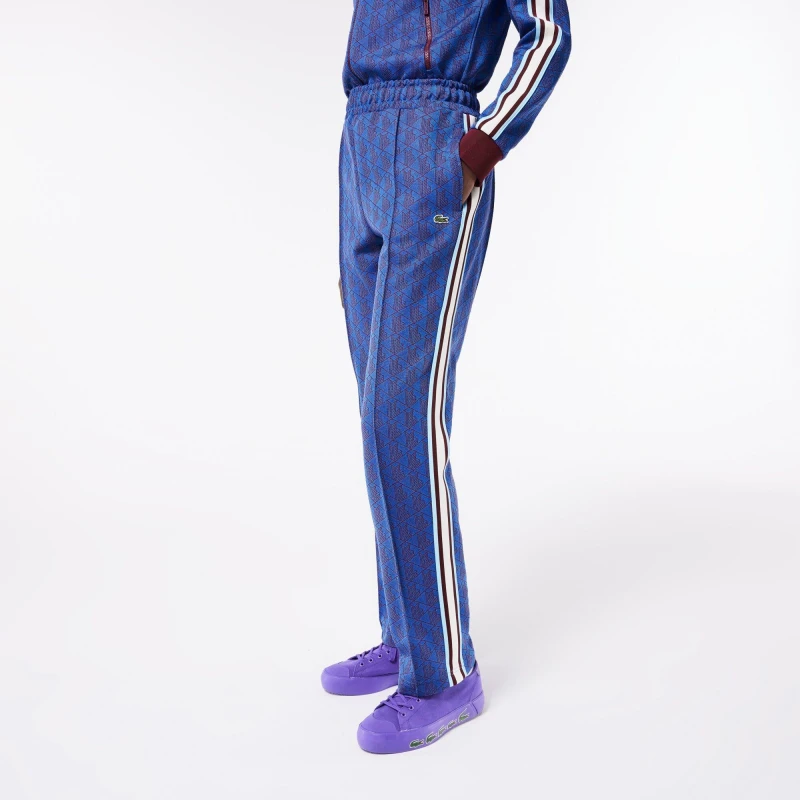 Image of Lacoste Womens Open Hem Woven Joggers Hilo/Zin female 14 (42)