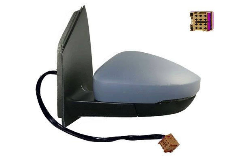 Image of ALKAR 6139123 Wing mirror Left, Electric, Aspherical, primed Outside Mirror (50)
