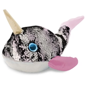Image of Glitzies Narwhal Magic Sequin Plush - 14'inch Assorted Colors - Doodle