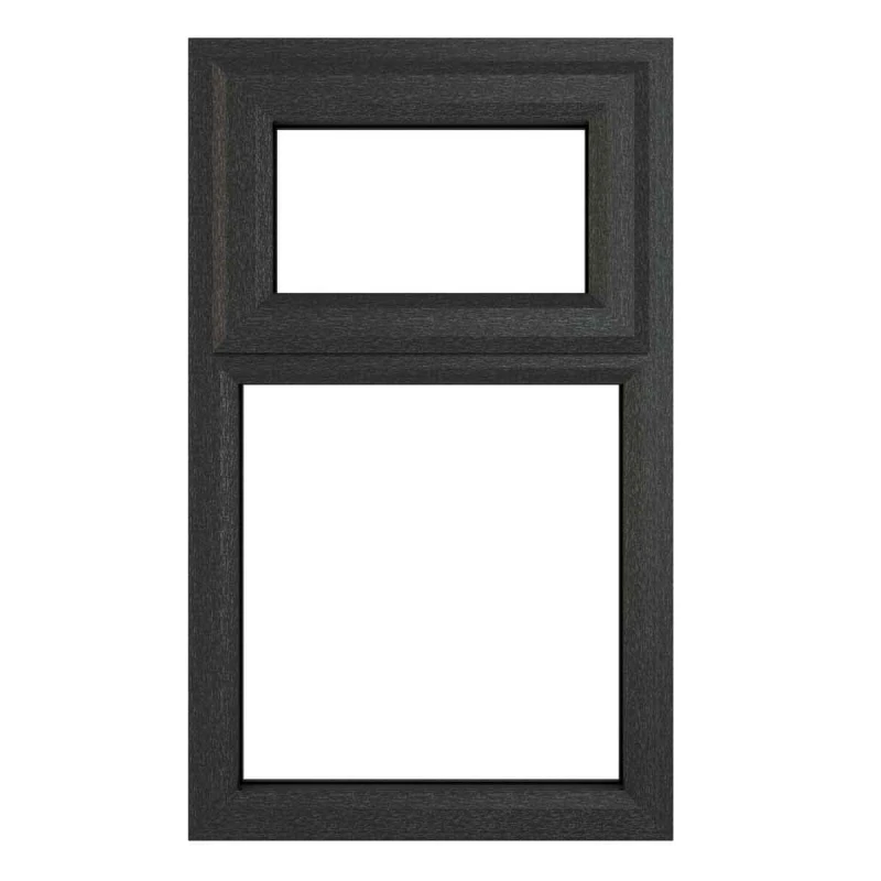 Image of Crystal Triple Glazed Window Grey/White Top/Fix 610 X 1040Mm Clear 6GRYWHTG6101040