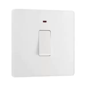 Image of BG Evolve Pearl White 20A Switch Double Pole With Power LED Indicator - PCDCL31W