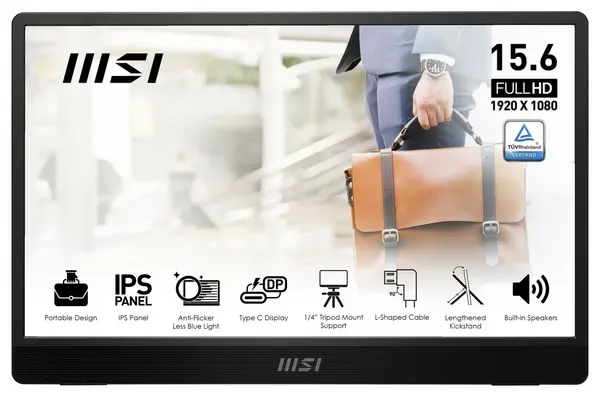 MSI MSI Pro MP161 E2 15.6" 60Hz FHD Portable Monitor