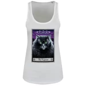 Image of Deadly Tarot Womens/Ladies The Magician Felis Floaty Vest Top (M) (White)