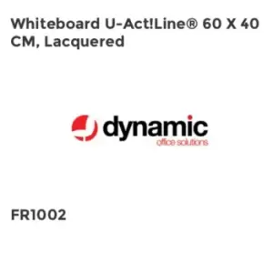 Image of Dynamic Whiteboard U-Act Line 60 x 40 CM, Lacquered