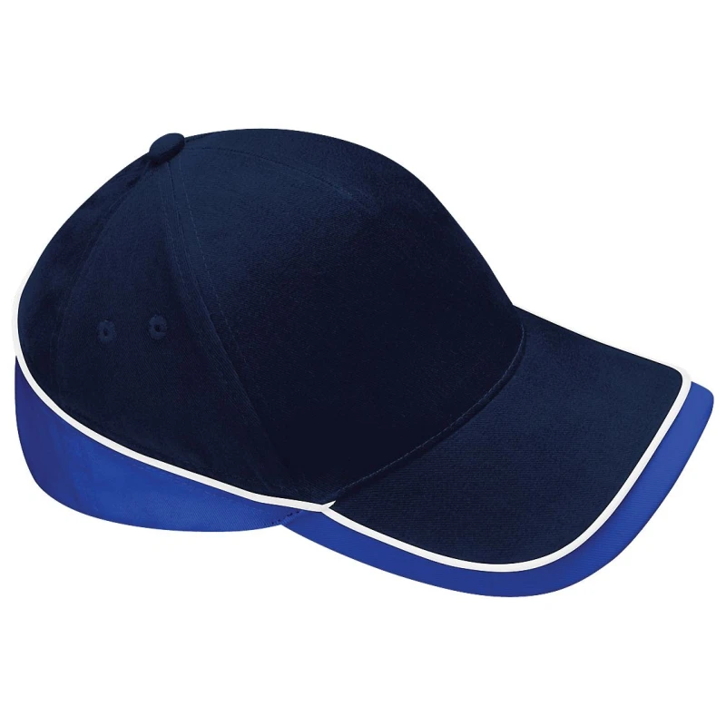 Image of Beechfield Beechfield Men Teamwear Competition Cap Baseball Headwear Pack of 2 in Navy Navy One Size Male 5059269088675