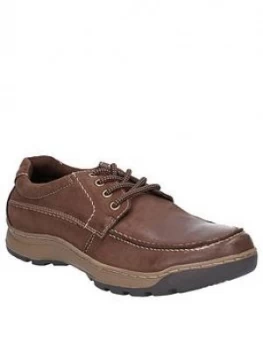 Image of Hush Puppies Tucker Lace Up Shoes - Brown, Size 8, Men