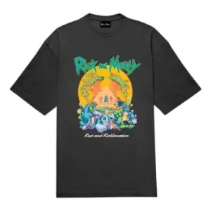 image of Rick & Morty T-Shirt Rest + Ricklaxtion Size L