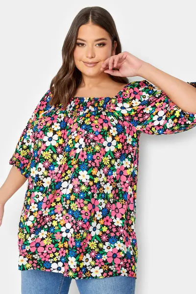 Image of Yours Gypsy Top Pink
