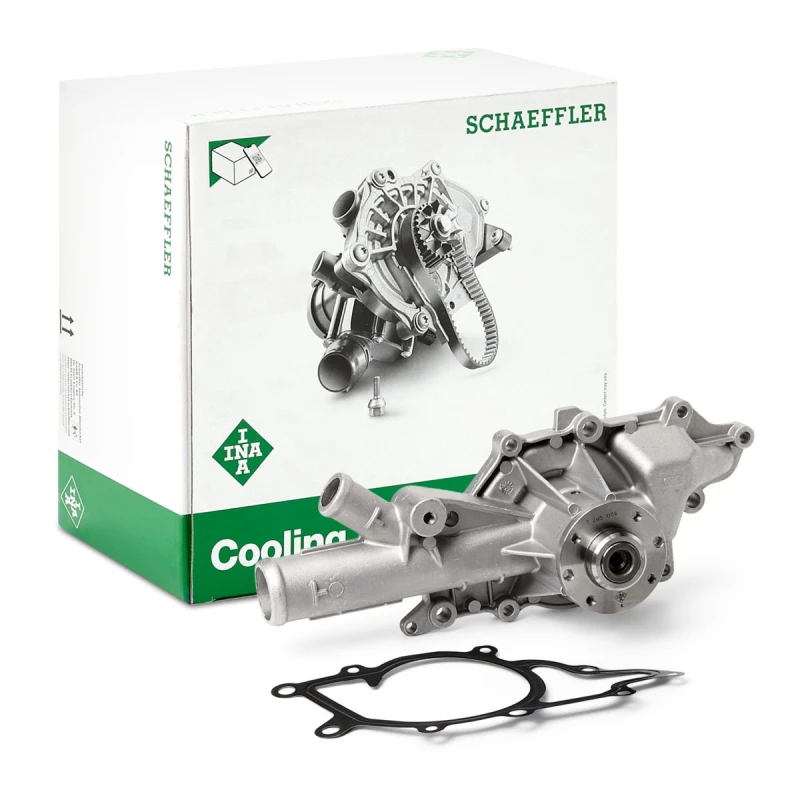 Image of INA 538 0224 10 Water pump for V-ribbed belt use, with gasket/seal Water Pump (1260)
