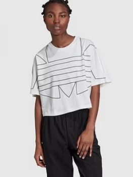 Image of Adidas Originals Large Logo T- Shirt - White
