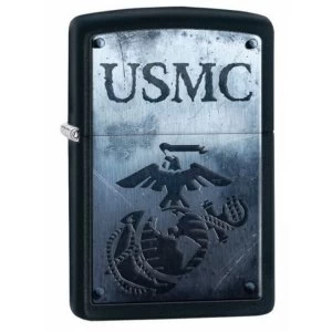Image of Zippo Marines USMC Black Matte