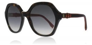 Image of Fendi FF0270/S Sunglasses Dark Havana 086 56mm
