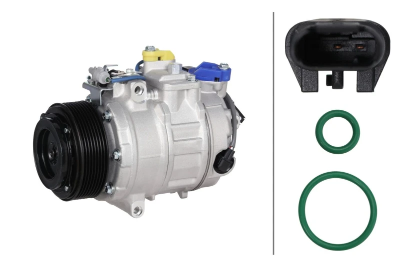Image of HELLA Air conditioning compressor HELLA 8FK 366 202-681