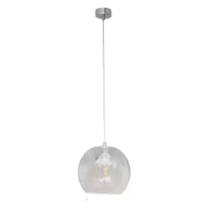Image of Marilla Dome Pendant Ceiling Light Transparent 25cm