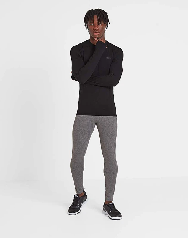 Image of TOG24 TOG24 Men 'Snowdon' Thermal Base Layer Crew Neck in Black Size: X-Large Black XL Male 5059011042054