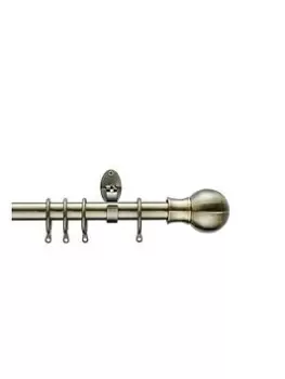 Image of Ball Finial 28 Mm Extendable Curtain Pole