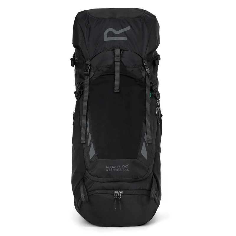 Image of Regatta Regatta Blackfell 4 65L Backpack in Jet Black Jet Black One Size Unisex 5063516031222