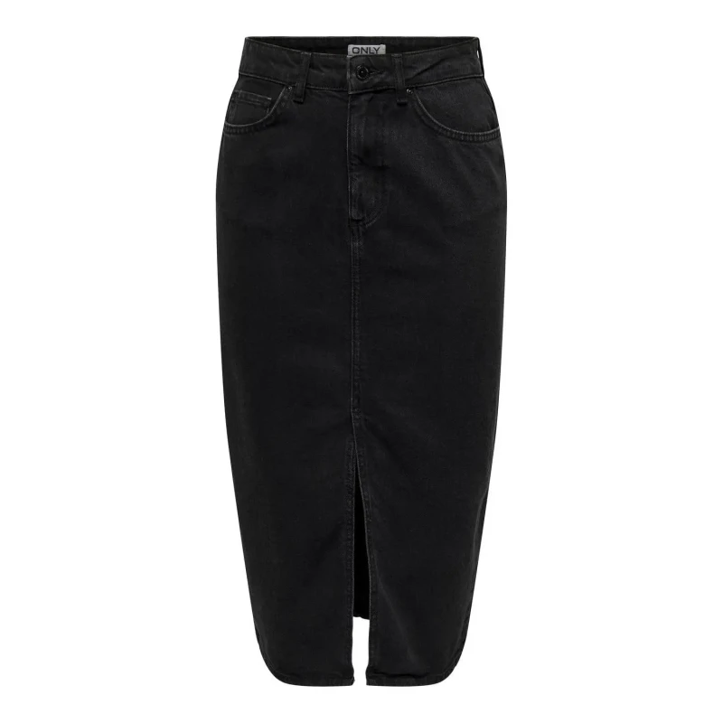 Image of Only Womens midi skirt Only Bianca Noir Female L