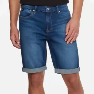 Image of Calvin Klein Jeans Mens Slim Shorts - Denim Medium - W32