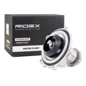 Image of RIDEX Water pump VW,AUDI,SKODA 1260W0008 Engine water pump,Water pump for engine