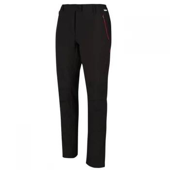 Image of Regatta Womens Highton Stretch Walking Trousers(Regular L - Blk(DkCeris)
