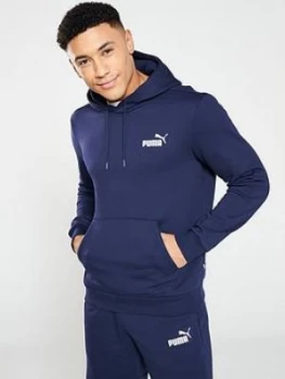 image of Puma Essential Overhead Hoodie - Peacoat , Peacoat Size M Men